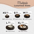 thumbnail image 4 of Best Friends by Sheri The Original Calming Donut Dog Bed – Washable Plush Pet Bed for Large Breeds up to 100 lbs, Shag Faux Fur, Dark Chocolate, Large (36" x 36"), 4 of 8