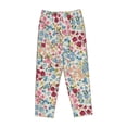 thumbnail image 4 of Daiia Trendy Floral Design Women's Sleep Pant with Pockets and Drawstring,Pajama Pants-Small, 4 of 9
