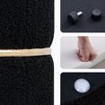 thumbnail image 3 of Falvinoryn Round Storage Ottoman Faux Fur Upholstered Vanity Stool for Livingroom,Bedroom, Pack of 2, Black, 3 of 8