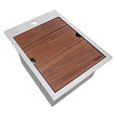 thumbnail image 2 of Ruvati RVH8210 15 x 20 in. Workstation Drop-in Topmount Bar Prep RV Sink 16 Gauge Stainless Steel, 2 of 4