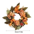 thumbnail image 3 of BUTASY Halloween Wreath for Front Door, Fall Artificial Flower Wreath for Halloween Indoor Decorations Centerpiece Party Holiday Wall Home Decor, 3 of 9