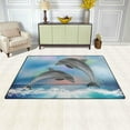 thumbnail image 6 of Coolnut Area Rug 60x39 inch, Carpet Tropical Underwater Dolphins Nursery Rug Floor Mat for Hardwood Floor Entrance Living Room Bedroom, 6 of 6