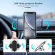thumbnail image 5 of Soporte Magnético Celular Para Auto,base Para Celular Coche 2 Pack Malubero, Negro, 5 of 5
