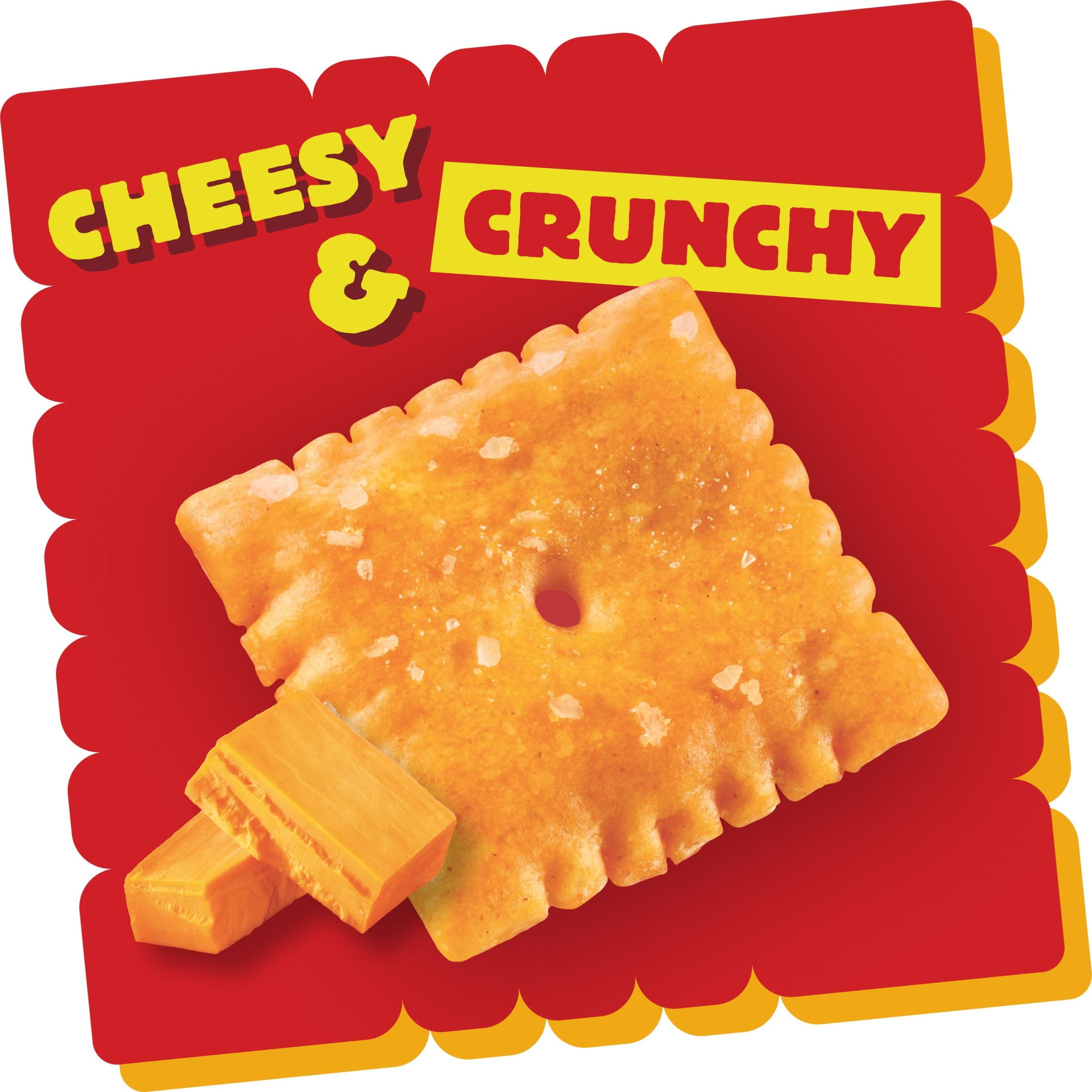 Cheez-It Reduced Fat Original Cheese Crackers, Baked Snack Crackers, 19 oz (Pack of 4)