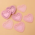 thumbnail image 3 of 250 manteles individuales de 10 cm con forma de corazón, resistentes al aceite, para decoración de mesa de boda, para hornear pasteles (color aleatorio), 3 of 7
