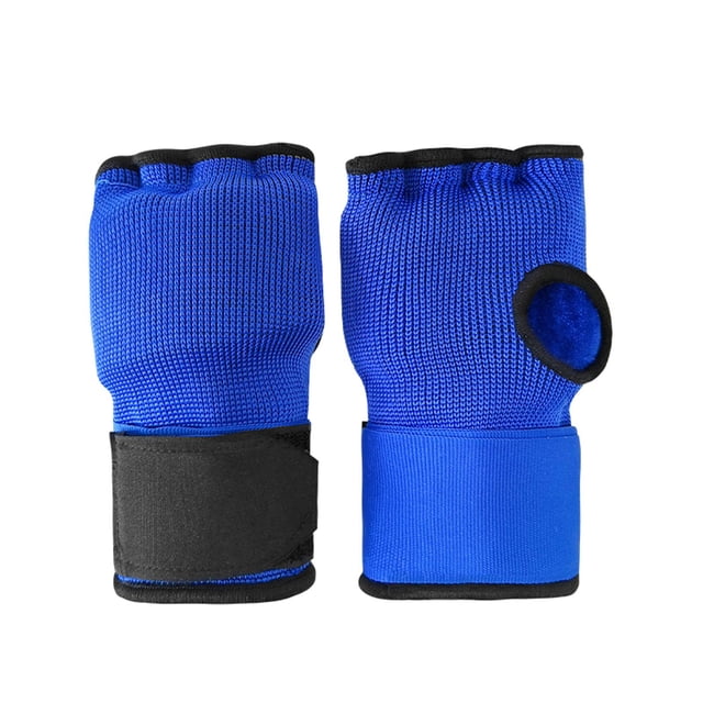 QualitChoice EVA Boxing Inner Gloves Hand Wraps Men Women MMA Versatile Wraps All Martial Arts Activities Breathable Training Blue 17x10cm