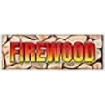 thumbnail image 2 of 72" FIREWOOD Banner Sign fire Wood Split Hickory Cord Delivered Stacked Seasoned, 2 of 4