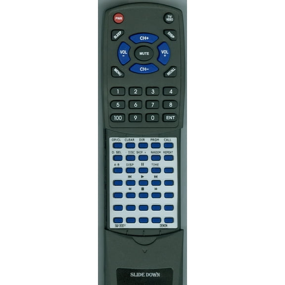 Replacement Remote for DENON 3991053011, RT3991053011, RC1033 SILVER, DCM290