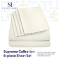 thumbnail image 2 of Sábanas Sweet Home Collection 1500 Supreme King Ivory, 2 of 7
