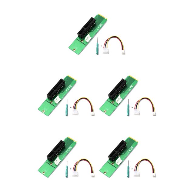 Monstrate Tarjeta adaptadora NGFF a PCI-E, reemplazo desmontable del Cable de extensión de la computadora para Windows 7 XP Vista con tornillos Type2