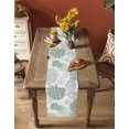 thumbnail image 4 of Table Runner Dresser Scarf 13 x 90 Inch Jellyfish Coral Starfish Seashell Summer Green Ocean Table Runners Non-Slip Heat Kitchen Dining Table Decor for Indoor Outdoor Home Party Decoration, 4 of 7