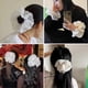 thumbnail image 5 of Thickened White Lace Hair Scrunchies, Lolita Lace Large Scrunchies Flower Hair Ties, White Lace Scrunchies Large For Women Girls, 5 of 5