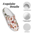 thumbnail image 5 of Lsque Gnomes And Autumn Leaves Pattern Womens Comfort Cotton on Scuff With Memory Foam and Anti-skid Sole Slipper-40/41, 5 of 7