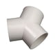 thumbnail image 1 of Conector en T de 3 vías para tubería de PVC para conductos de escape en invernaderos. Forma de Y Diámetro 20 cm, 1 of 9