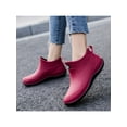 thumbnail image 4 of Crocowalk Women's Fashion Lightweight Safty Rain Boots Waterproof Flat Bootie Kitchen Low Top Work Shoes, 4 of 5