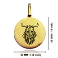 thumbnail image 2 of Stainless Steel Viking Warrior Champion Round Medallion Pendant Necklace, 2 of 3