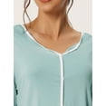 thumbnail image 4 of DARING DIVA Women's Long Sleeve Pullover Pajamas Sets XS Light Blue, 4 of 6