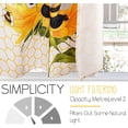 thumbnail image 6 of Spring Summer Kitchen Curtains 3 Piece Set Summer Bees Gnomes Curtains Valance & Tiers for Kitchen Home Indoor Cafe 36 Inch Short Window Curtain Over Sink Window Farmhouse Spring Decor, 6 of 6