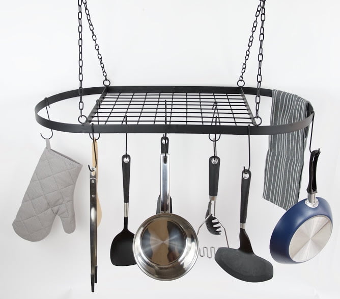 Kitchen Dining Bar Pot Pan Rack Holder Stainless Steel