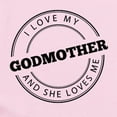 thumbnail image 2 of CafePress - I Love My Godmother And She Loves Me Body Suit - Baby Light Bodysuit, Size Newborn - 24 Months, 2 of 4
