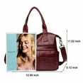 thumbnail image 5 of Women Casual Crossbody bags PU Leather Shoulder Bags Multi Pocket Handbags, 5 of 7