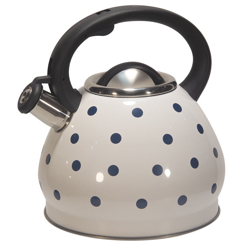 Stainless steel whistle kettle with 3 liters water dropshaped circular