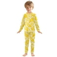 thumbnail image 3 of joogoo Lemon Fruits Pajamas Set Long Sleeve Soft Cotton Sleepwear 2 Piece 18M, 3 of 7