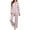 Pink B, variant on Enjoytime Pajamas for Women Set Gradient V-Neck Long Sleeve Tops Pants Cozy Loungewear Casual Loose Matching 2 Piece Outfit