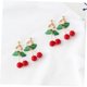 thumbnail image 3 of NUOLUX 1Par Pendientes Mujer Cereza Atractivo Para Eventos Y Regalos, 3 of 8