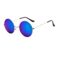 thumbnail image 5 of Classic Round Glasses Retro Circle Eyeglasses Clear Lens Metal Frame Accessories Non Prescription For Men Women Trendy Cute Lightweight Glasses Beach Party Vacation Wear, 5 of 9
