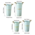 thumbnail image 5 of Hyasfey Deep Bucket Vase Galvanized Iron Flower Bucket with Rope Handles Retro Farmhouse Vase for Home Flower Arrangement, 5 of 7