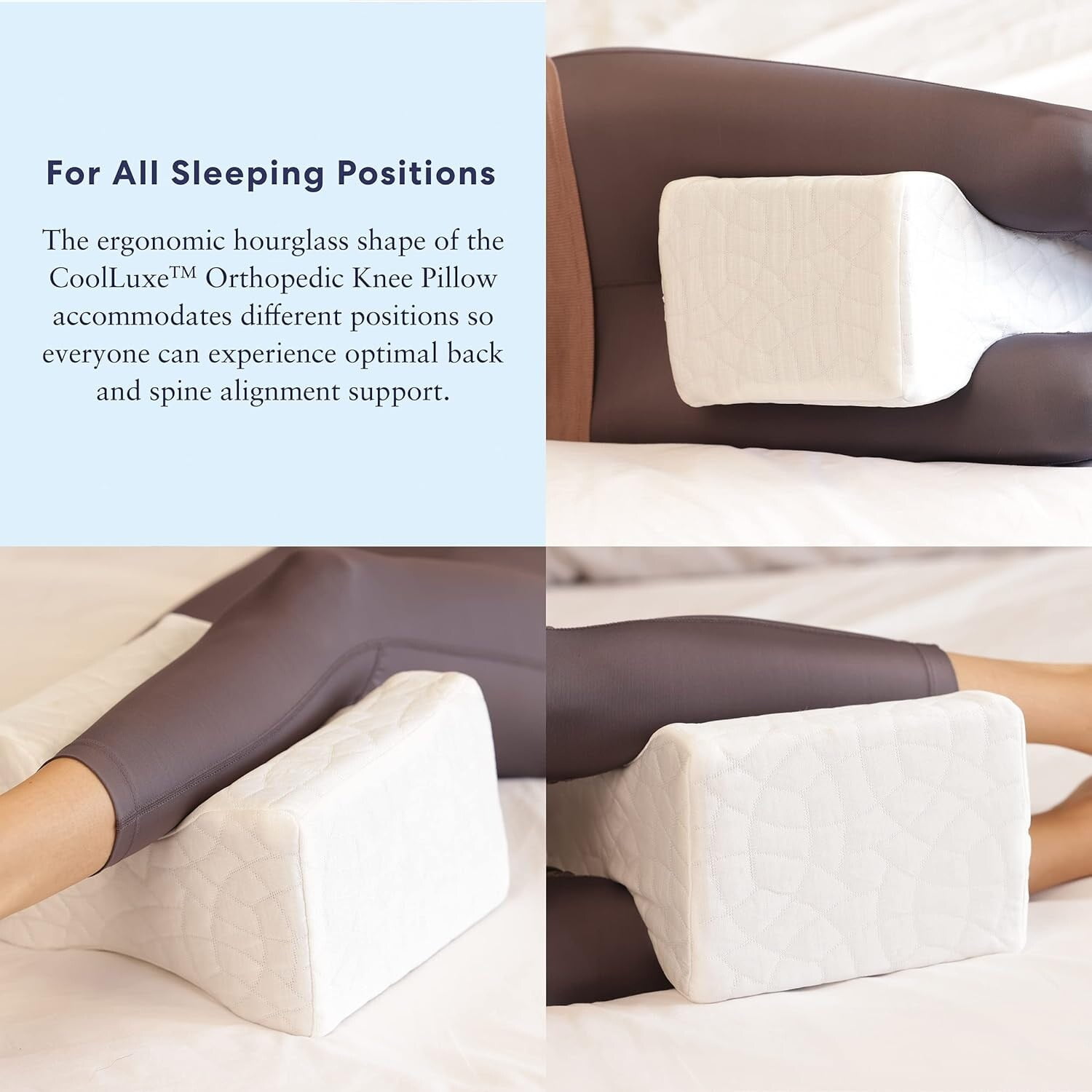 Bed sporti bath beyond knee pillow