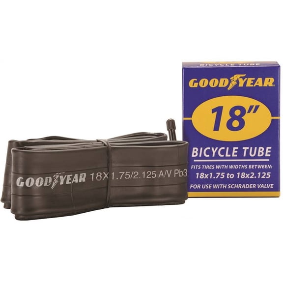 KENT 91076 Bicycle Tube, Black, For: 18 x 1-3/4 in to 2-1/8 in W Bicycle Tires