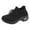 Black, variant on Orthopedic Sneakers for Women Knit Mesh Slip on Sock Shoes Air Cushion Running Shoes Lightweight Lace up Tennis Shoes Gray Size 8