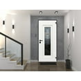 thumbnail image 3 of Front Exterior Prehung Steel Door / Ballucio 6644 Natural Oak / Entry Metal Modern Painted W36x80 Left-hand, 3 of 6
