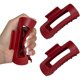 thumbnail image 1 of wonima11 Cloud Clip, Lightweight Soft Hair flexible Claw Clip for Women, Portable Square Frosting Hair Soft Claw Clips, the cozy clips for Thick, Thin and Curly Hairs(Black) (Red*2), 1 of 1
