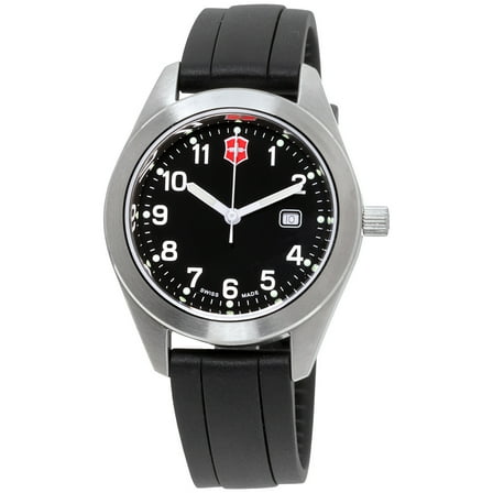 Victorinox Men's Garrison Black Dial Silicone Strap Watch 26033CB