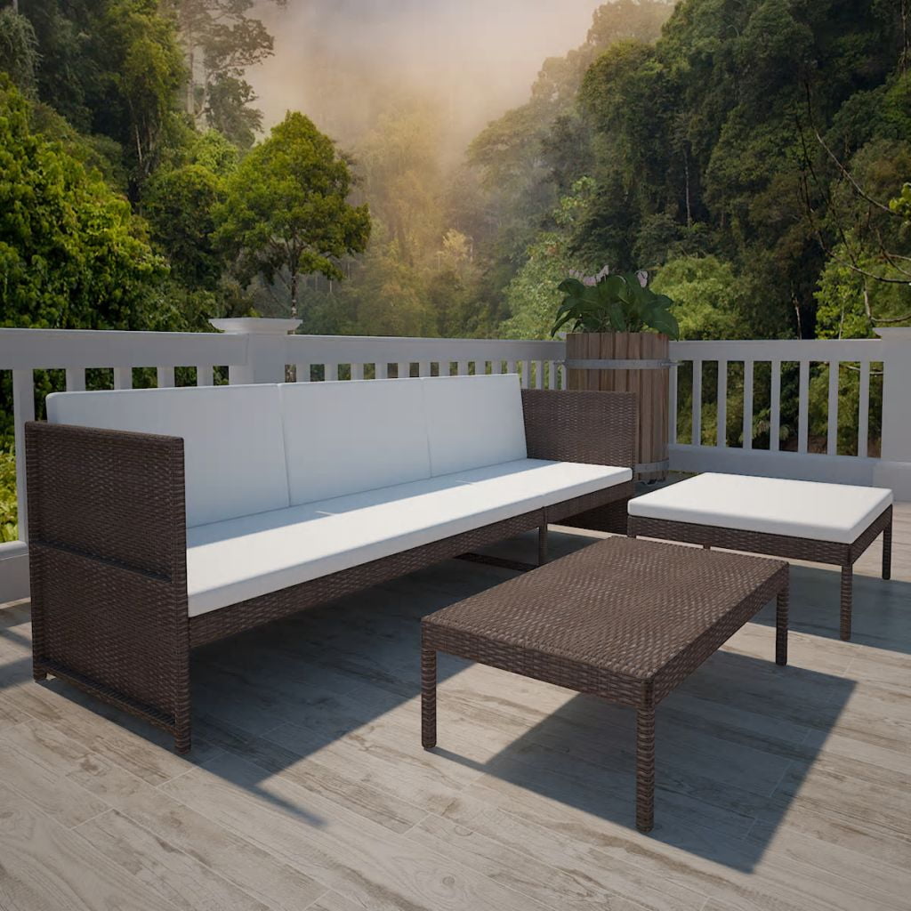 Lowestbest Patio Conversation Set, 2 Ways Small Sectional Sofa Lounge and Love Seat with Cushions Lowestbest Patio Conversation Set, 2 Ways Small Sectional Sofa Lounge and Love Seat with Cushions