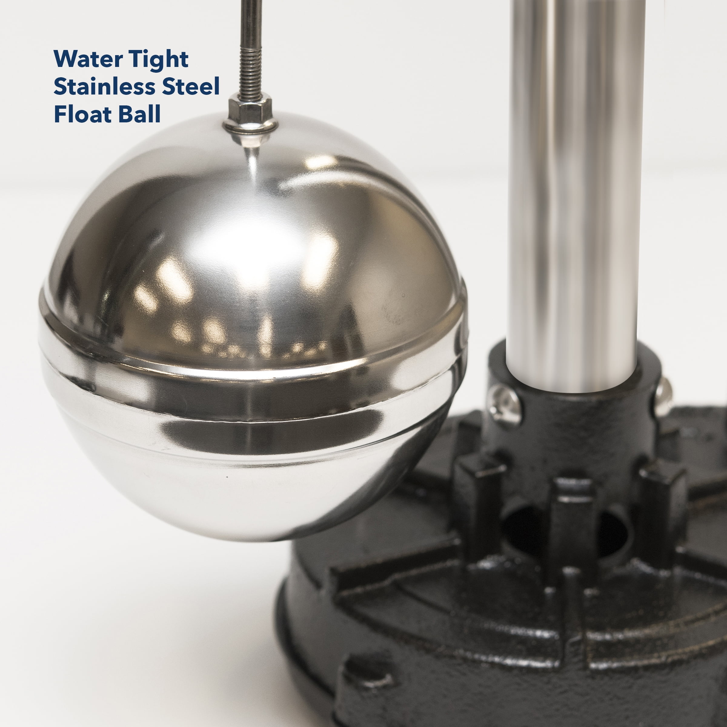 Superior Pump 92301 Utility Water Sump Pump, 1-1/2, 50 Gpm, 0.33 Hp, Iron/Steel, Black, 8.5" x 8.5" x 36"