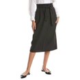 thumbnail image 3 of THE GREAT womens  The Trouser Wool-Blend Pencil Skirt, 1, Grey, 3 of 4