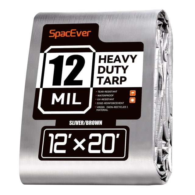 Lona SpacEver Resistente 3.7x6 m Impermeable de 12 Mil de Espesor