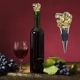 thumbnail image 1 of Fiudx Tapón de Vino de Acero Inoxidable, Diseño de Cabeza de León, Protección Duradera para Bebidas, Corcho Reutilizable, Elegante Decoración para Botellas, Regalo de Cocina, 10 X 3,5 X 2,5 Cm, 1 of 3