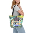 thumbnail image 2 of Kowoue Bluey Pattern Tote Bag Aesthetic Shoulder Bag, Grocery Tote with Shoulder Straps, Large Collapsible Tote with Protective Foam Lining, 2 of 6