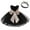 Black, variant on Toddler Girls Crewneck Flower Dress Baby Sequins Bowknot Lace Pageant Party Wedding Tutu Gown Hairband Dresses Party Dresses for 3-4 Years