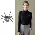thumbnail image 6 of GKNET Big Spider Halloween Insect Animal Pearl Crystal Collar Brooch Pin Women Jewelry-Spider Brooch#4, 6 of 9
