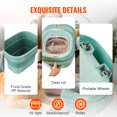 thumbnail image 4 of VEVOR Collapsible Dog Food Storage Container, 50 lbs Capacity Large Dispenser Bin with Attachable Casters, Airtight Lid Kitchen Rice Cereal Flour Bin, Pet food Containers For Cat, Bird, Other Pet Food, 4 of 9