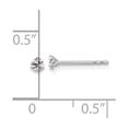 thumbnail image 2 of Auriga Fine Jewelry 14K White Gold 1/10 cttw Round Lab Grown Diamond Stud Earrings for Women (Clarity- VS, Color-D-F), 2 of 5