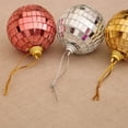 thumbnail image 2 of Christmas Ball Ornaments 6 Pcs - 2 inch Large Shatterproof Christmas Balls, Colorful Disco Ball Decorations Indoor, Aesthetic Holiday Party Hanging Ornaments for Xmas Tree, Wreath, Vines, Multicolor, 2 of 4