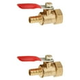 thumbnail image 3 of Redempat Threaded Brass Ball Valve for Multiple Uses 16mm 8mm Red 2Set, 3 of 6