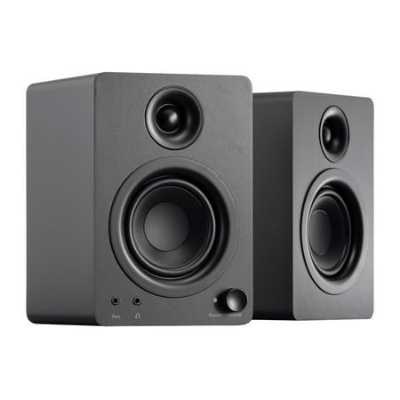 Monoprice DT-3 50-Watt Multimedia Desktop Powered Speakers Perfect Complement To Any Home, Office, Gaming, Or Entertainment